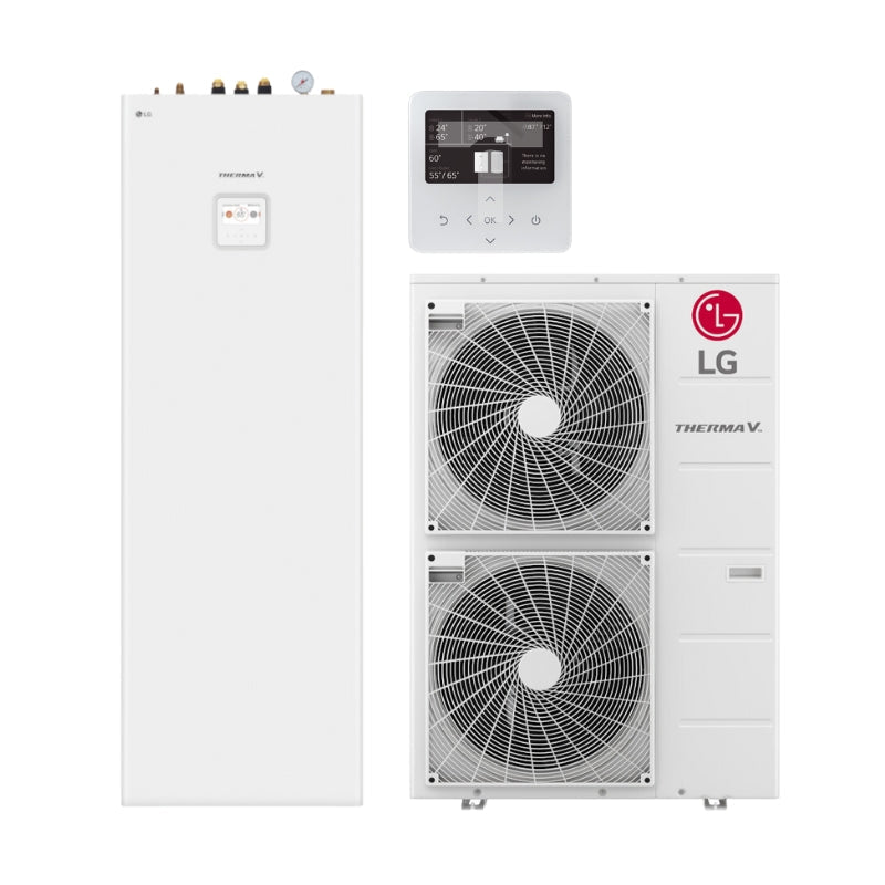LG 14kW Therma V R32 Hydrosplit IWT Air-Water Heat Pump with 200L Tank 3-Phase (HU143MRB / HN1616Y.NB1)-KlimaTime